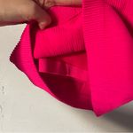 Aerie Pink Halter Ribbed Soft Neon Crop Tank Top Build in Bra Photo 5
