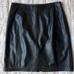 Wilsons X Maxima Black Leather Knee Length Pencil Skirt Sexy Feminine Photo 0
