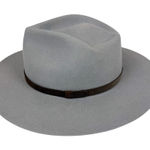 Yellow 108 Dylan Fedora Gray Wool Wide Brim Hat Size Medium Photo 0