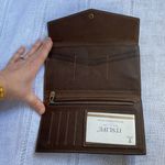 It’s Life RFID NWOT vintage look genuine leather wallet. Brown Photo 1