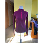 Nike Women's Dri-FIT Berry Pink 1/4 Zip Long Sleeve Tee S Photo 1