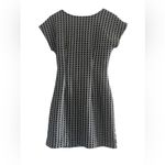 Anthropologie  Isabel Black and Off White Geometric Side Tie Dress Size Small Photo 5