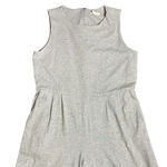 Eileen Fisher  Womens Org Cotton Gray Wide Leg Jumpsuit Medium Pockets Zipper Photo 5