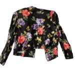 Vintage Alida Floral Blazer Black Size 10 Photo 6