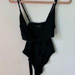 Aerie Wrap Full Coverage One Piece Swimsuit Black Size S Photo 1