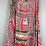 Roz & Ali Roz &‎ Ali Midi Skirt Women L Multicolor Abstract Paisley Pull-On Patchwork Boho Photo 0