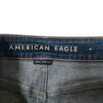 American Eagle  Outfitters high rise distressed mini denim skirt 6 Photo 3