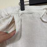 J. Jill love linen woman white linen shorts size XL. inseam 7” drawstring Photo 1