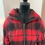 BB Dakota Everlong‎ Red Black Puffer Jacket Fall Winter Crop Buffalo M Size M Photo 3