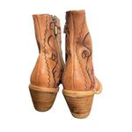Anthropologie Marco Delli Embroidered Leather Western Boot Size 36 Floral Cowboy Photo 7