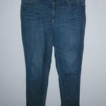 Seven7  Tummyless Slim Straight 16 40x30 Dark Wash Jeans Plus Photo 0
