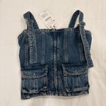 ZARA NEW  Denim Blue Tank Top Photo 1