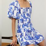 Farm Rio  Garden Tiles Mini Dress Photo 7