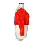 Torrid Super Soft Off Shoulder Long Sleeve Crop Top Floral Orange Plus Size 2 2X Photo 5