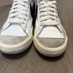 Nike Blazer Mid 77 Vintage White Black Leather Sneakers Shoes Women US 8 Photo 5