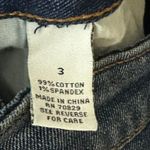 Rue 21 NWT Flare Jeans Juniors 3 Dark Wash Distressed Stretch Retro 90s Skater Photo 4