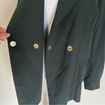 WORTH NEW YORK Women's wool blend trench coat jacket small Black Photo 4