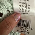 BCBGeneration  seafoam green perforated boatneck sweater size XS/S Photo 6