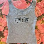 John Galt new york grey ribbed tank top Photo 1