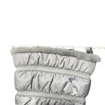 Crocs Womens Winter Snow Boots Faux Fur Lined Gray Banded Puffer Mid Calf Sz 10 Photo 9