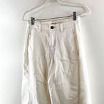 a.n.a High Rise Wide Leg Cropped Soft Barrel Pants White Ecru 4 Photo 7