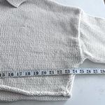 ZARA  ecru cropped chunky  knit sweater Small Photo 8