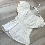 Brandy Melville  Top milkmaid striped crop blair womens White (one size) coquette Photo 4