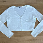 Brandy Melville  Cardigan V Neck One Size White Photo 0