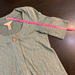 The Territory Ahead  Sage Green Cotton Button Front Midi Dress Women's Size S Photo 7