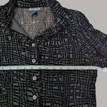 French Connection Vintage  Velvet Burnout Sheer Top Black Y2K Bella Hadid Photo 8