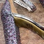 Shoe Land  Rose Gold Glitter Strappy Block Heels Photo 8