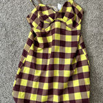 Zinco green plaid dress Yellow Size M Photo 0