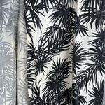 Vintage Liana & Paola Womens Midi Wrap Skirt Size 8 Black White Floral Pockets Photo 4