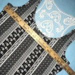 Rue 21 crocheted lace back muscle tank floral and striped print flowy NEW size S Photo 6