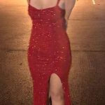 Windsor Dress  Red Formal Glitter Photo 0