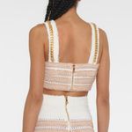Balmain  Paris Women’s Embellished Boucle Straps Chain Tweed Crop Top Sz 42 Photo 4
