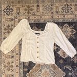 Abercrombie & Fitch White Button-Down Blouse Long Sleeve Women’s Size Small Photo 0