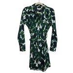 Milly Banana Leaf West Long Sleeve Mini Shirt Dress Women’s Size 4 Photo 3