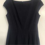 LK Bennett L.K. Bennett Navy Blue Sheath Dress Pleated Tulip Hem women’s size 6 cocktail Photo 6