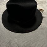 Classic Black Wide Brim Fedora Hat Photo 1