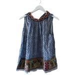 Anthropologie  Bhanuni by Jyoti Jina Blue Halter Gypsy Beaded Sz XS #2121 Photo 1