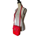 Vince Camuto Doty Red Quilted Leather Crossbody Handbag. Photo 3