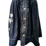 Kate Spade Embroidered Denim Shirt Dress Size 2 Photo 8