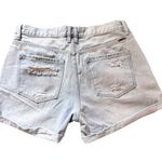 KanCan USA KanCan Daisy High Rise Mom Shorts Sz XL Cuff Hem Distressed Light Wash Summer Photo 3
