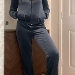 Adidas Y2K Velour Tracksuit Size Small Blue Photo 0