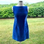 CDC Petite Sleeveless Shiny Glitter Sheath Dress Size 8 Blue Photo 1