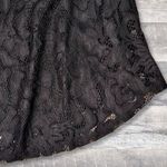 Chris & Carol  NEW Jenny Black Lace Overlay Shirt Women S Cold Shoulder Loose Top Photo 2