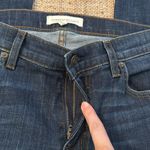 Current/Elliott  Raw Step Hem Denim Jeans Medium Dark Wash Size 29 Photo 3