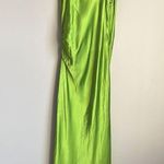 ZARA NWT neon green camisole drape dress Photo 4