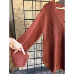 RD Style NWT  Stitch Fix Josslyn Burnt Orange XL V-Neck Pullover Cozycore Photo 2